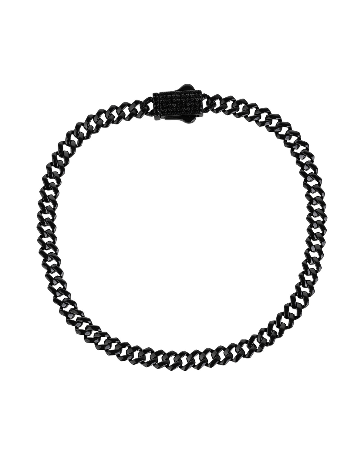 Pulsera en rodio negro