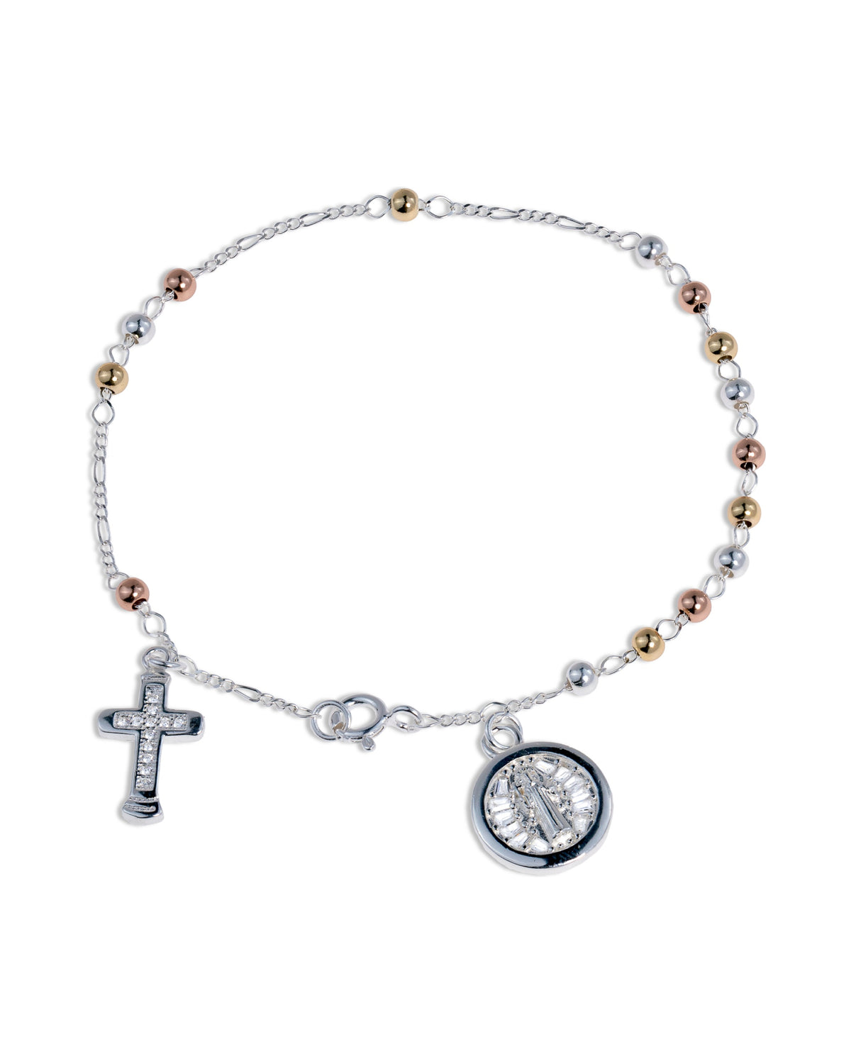 Misterio con circonia San Benito 3mm en florentino