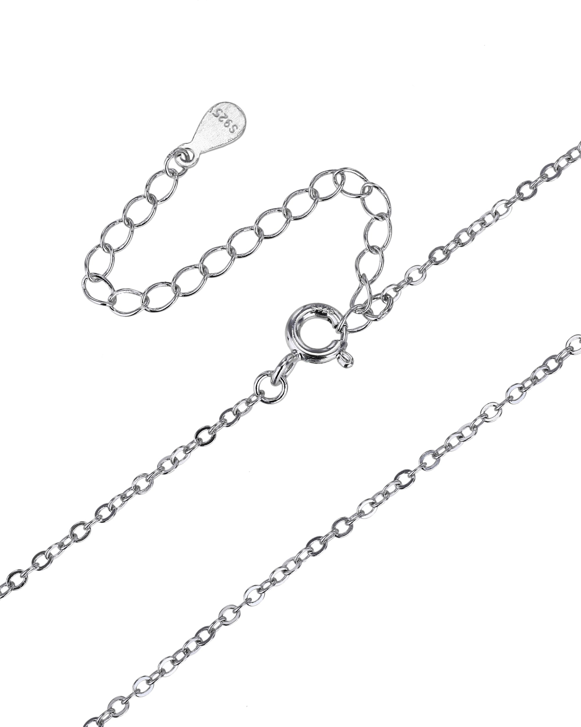 Cadena de eslabon oval de 45+5cm en rodizado