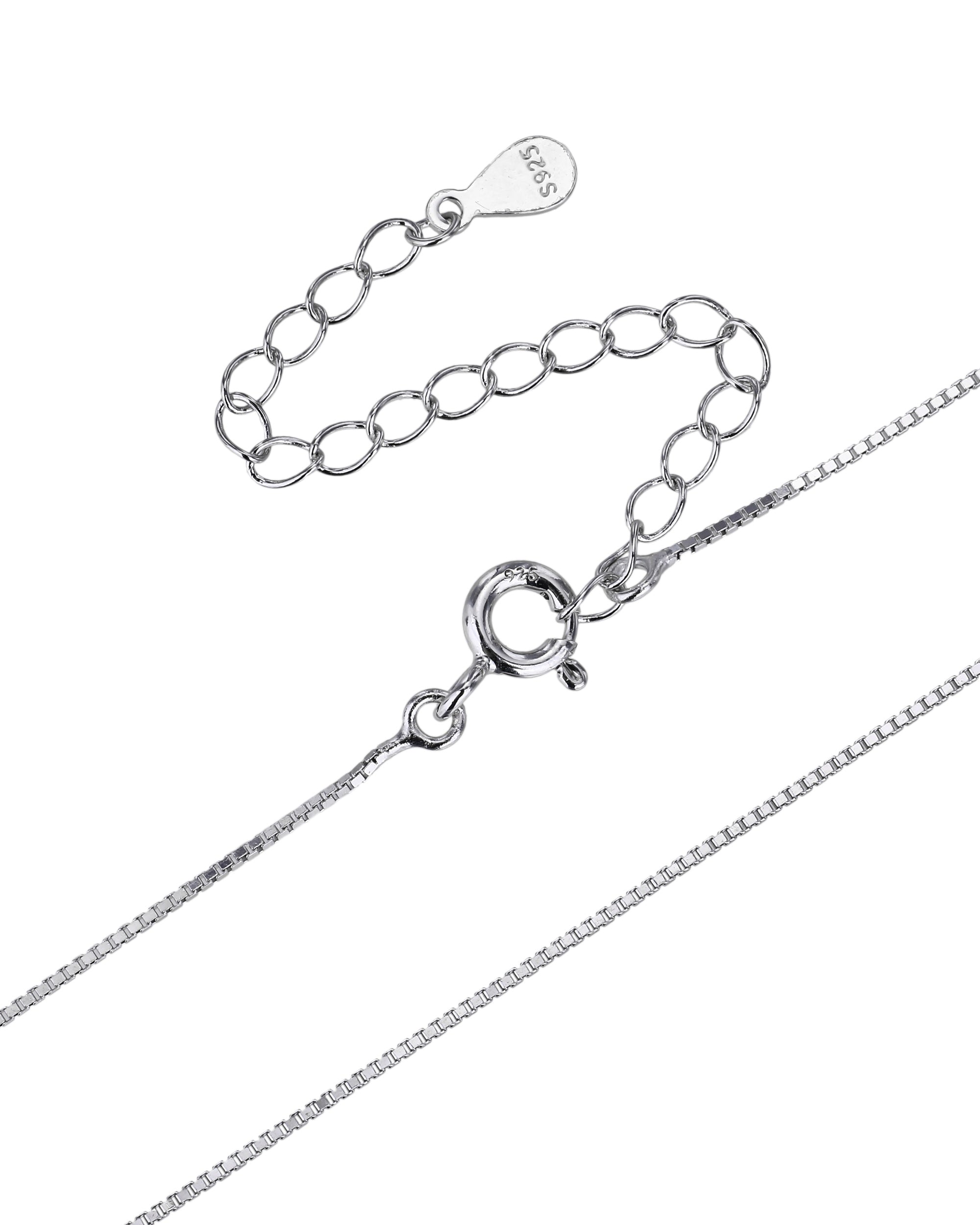 Cadena estilo veneciana plana de 45+5cm en rodizado