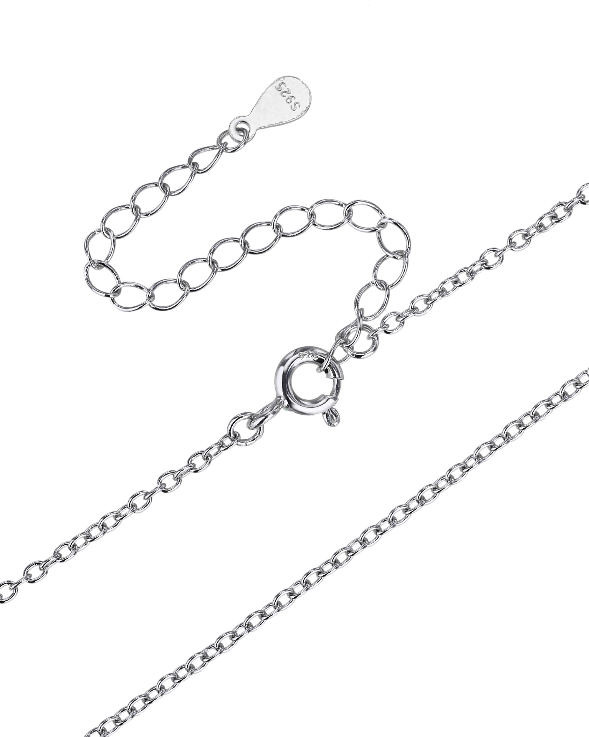 Cadena de eslabon oval de 45+5cm en rodizado